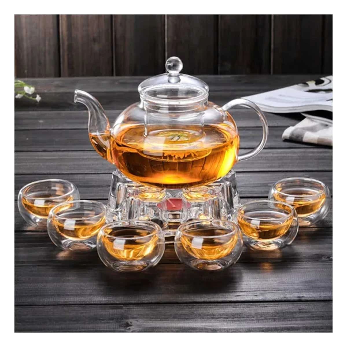 PACK2 JARRA TRANSPARENTE PARA SERVIR TE Y OTRAS INFUSIONES 1000 ML - 5