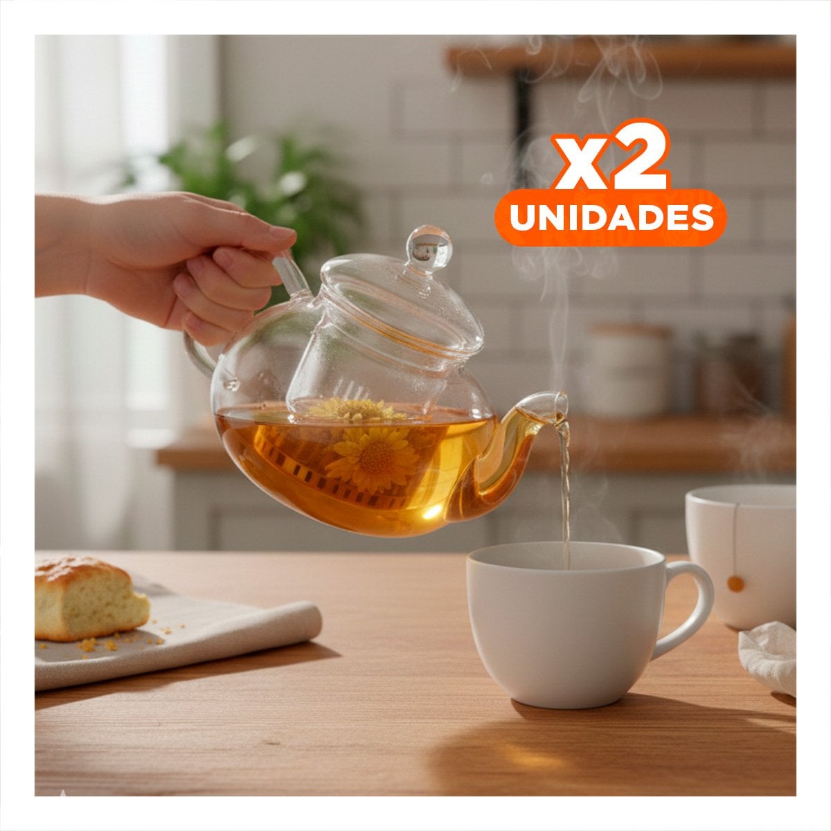 PACK2 UTENSILIO MODERNO PARA COCINA Y REUNIONES 800 ML Y+REGALO STICKER - 1