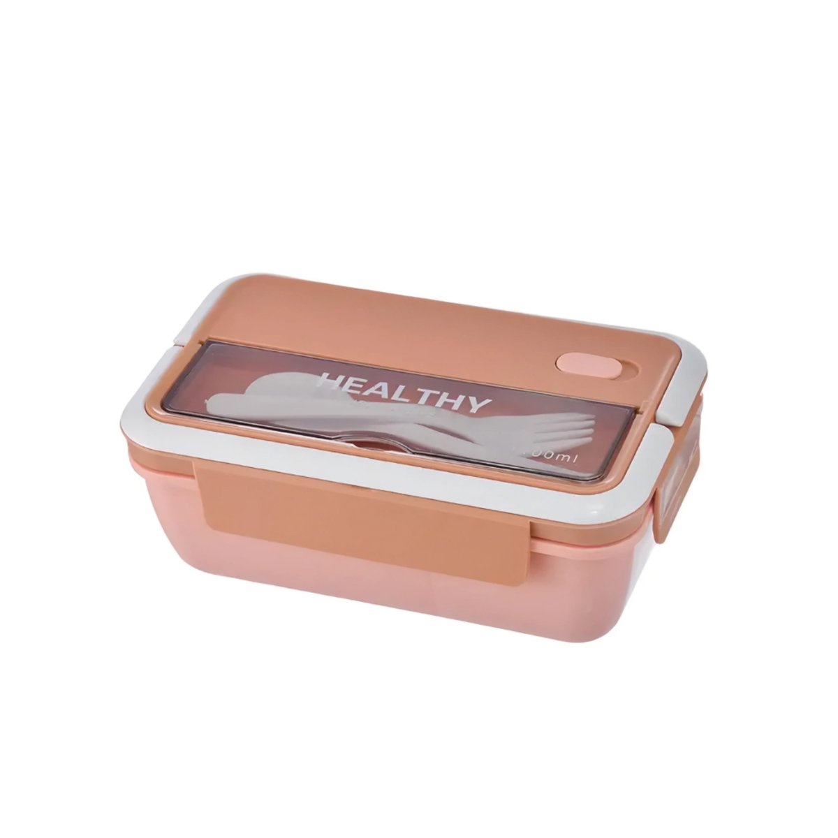 ENVASE PRACTICO PARA COCINA Y HOGAR 1100ML Y CUBIERTOS MELON Y+PAPEL REGALO - 1