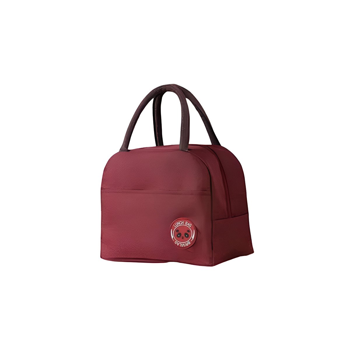 PACK4 LUNCH BOX TERMICA Y BOLSILLO EXTERIOR IDEAL PARA OFICINA Y ESCUELA GUINDA Y+PAPEL REGALO - 3