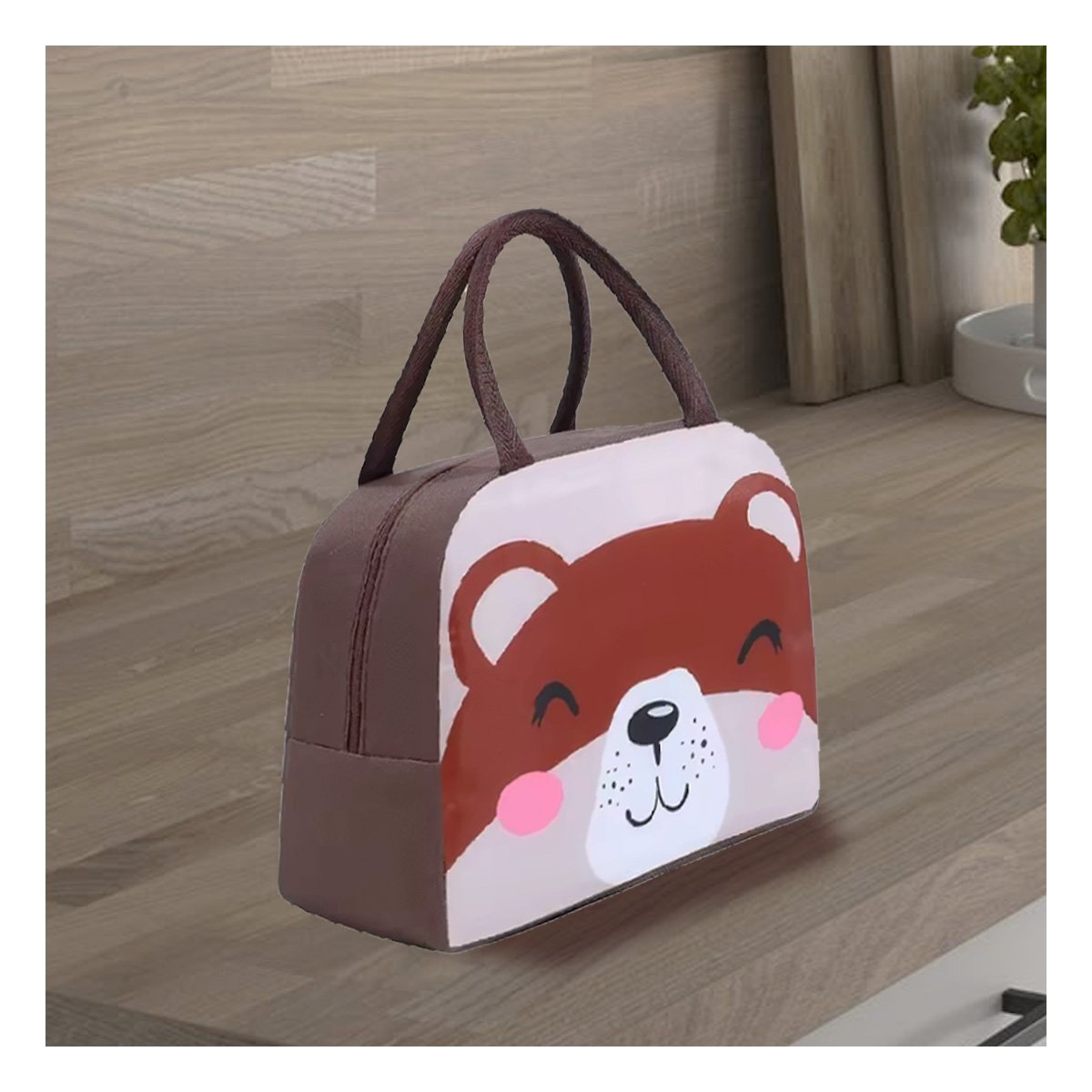 PACK6 RECIPIENTE TERMICO PARA NIÑOS Y ADULTOS CON COMPARTIMENTOS OSO MARRON Y+REGALO STICKER - 3