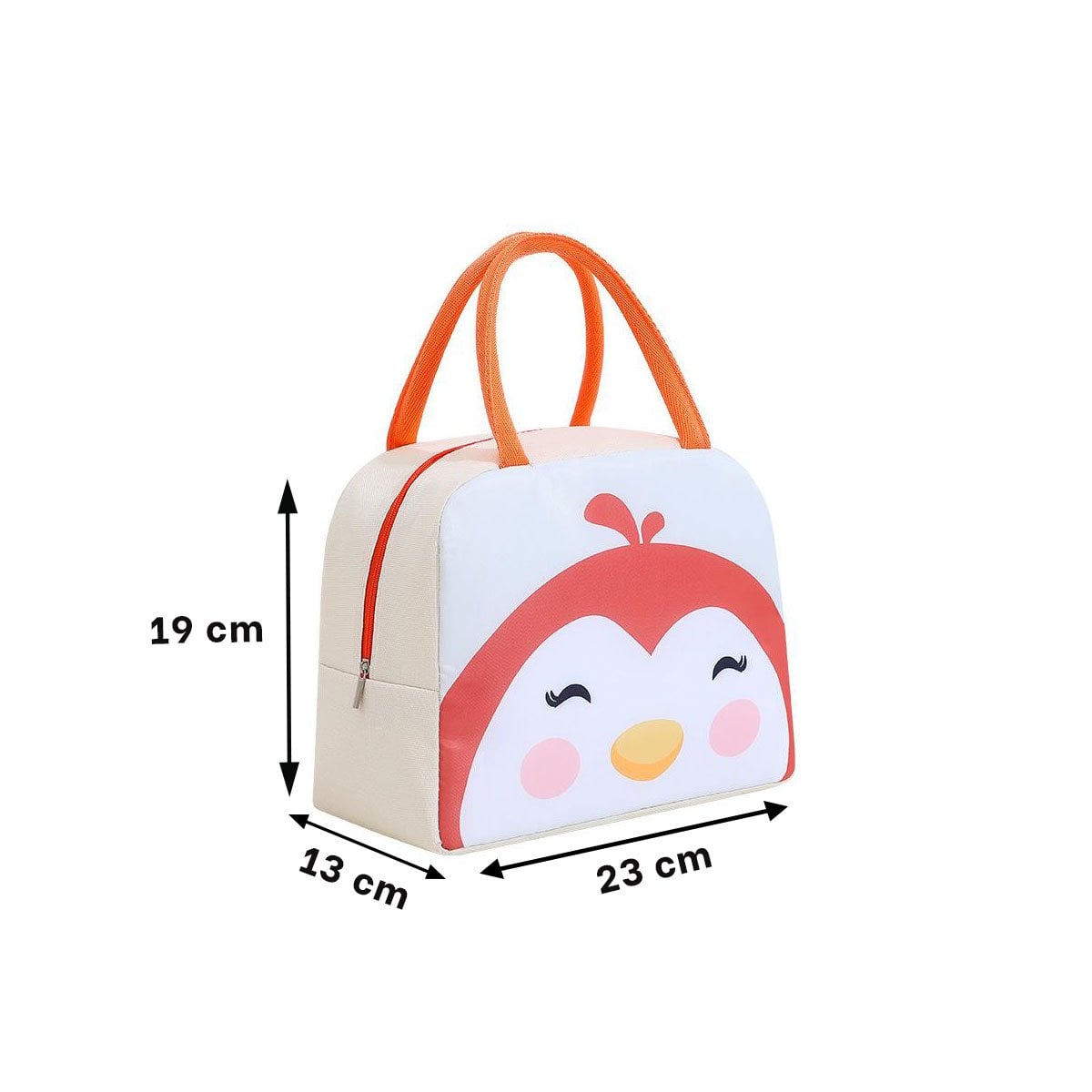 PACK2 ESTUCHE DE COMIDA TERMICO LIGERO Y PRACTICO PINGUINO BEIGE - 4