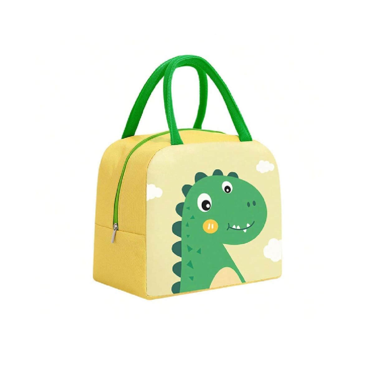 CONTENEDOR DE COMIDA TERMICO FACIL DE ABRIR Y CERRAR DINOSAURIO AMARILLO Y+REGALO STICKER - 3