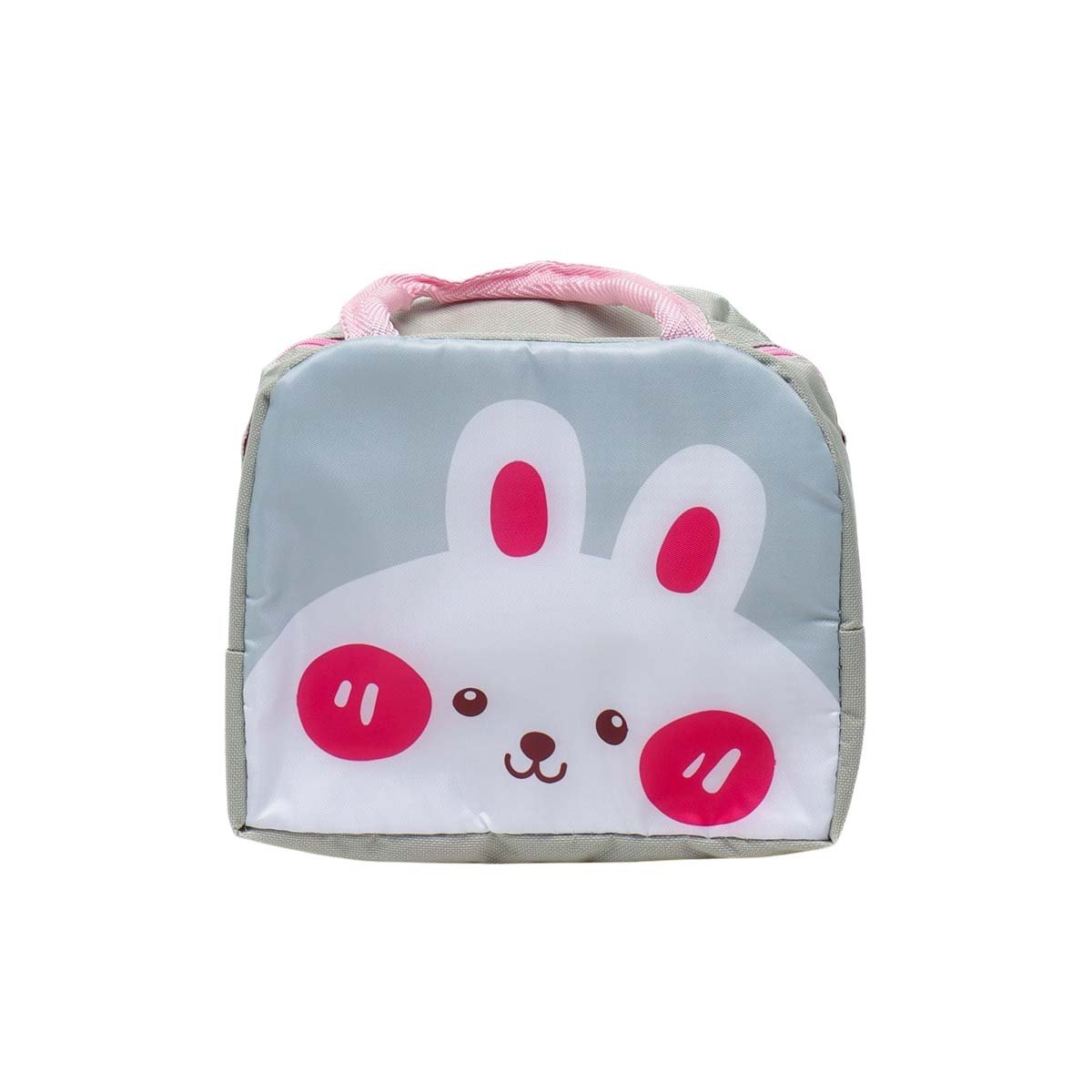 ESTUCHE DE COMIDA TERMICO FACIL DE GUARDAR Y TRANSPORTAR CONEJO PLOMO CLARO Y+PAPEL REGALO - 1
