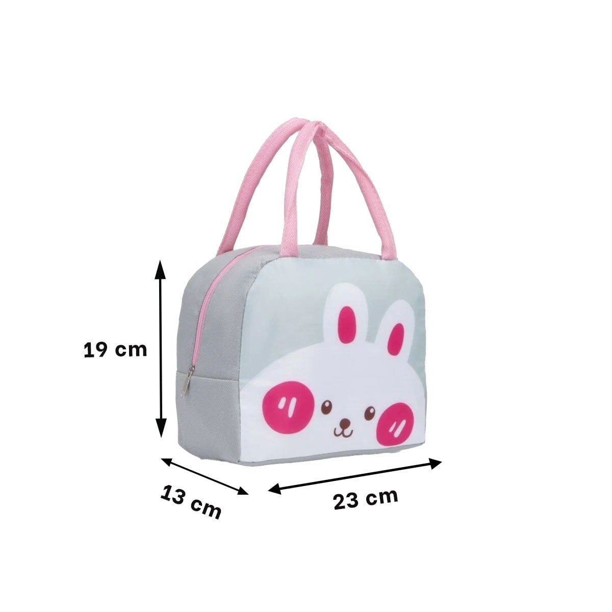 PACK4 LUNCH BOX TERMICA LIGERA Y RESISTENTE CONEJO PLOMO CLARO - 4