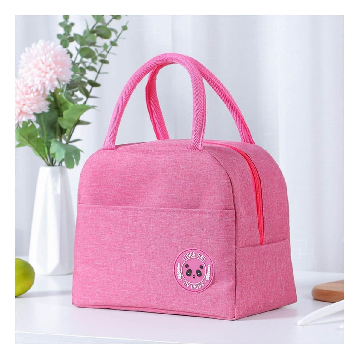 PACK6 LUNCH BOX Y BOLSILLO EXTERIOR COMODA PARA MOVILIDAD ROSADO - 3