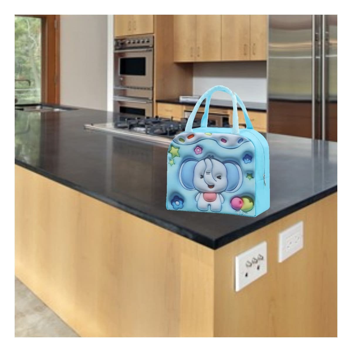 PACK6 LUNCH BOX TERMICA CON ILUSTRACION INFANTIL CELESTE - 2