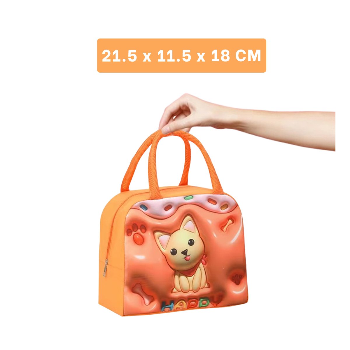 PACK6 FIAMBRERA KAWAII QUE MARCA TENDENCIA NARANJA Y+REGALO STICKER - 4