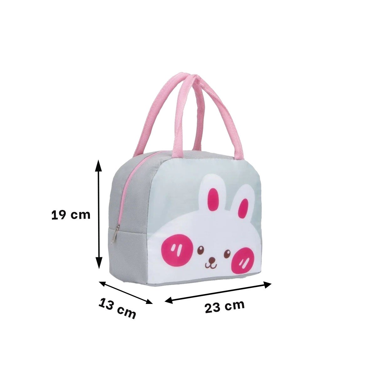 PACK6 RECIPIENTE ALIMENTICIO TERMICO CON COMPARTIMENTOS CONEJO PLOMO CLARO Y+PAPEL REGALO - 4