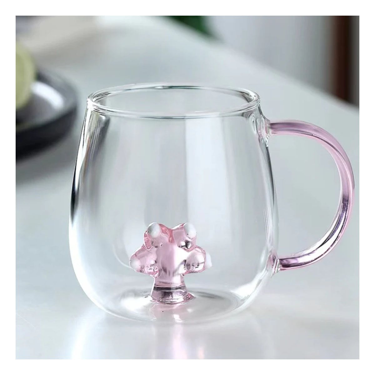 VASO PARA JUGOS Y REFRESCOS CON ASA LIGERA Y FACIL ROSADA TRANSPARENTE 350 ML - 2