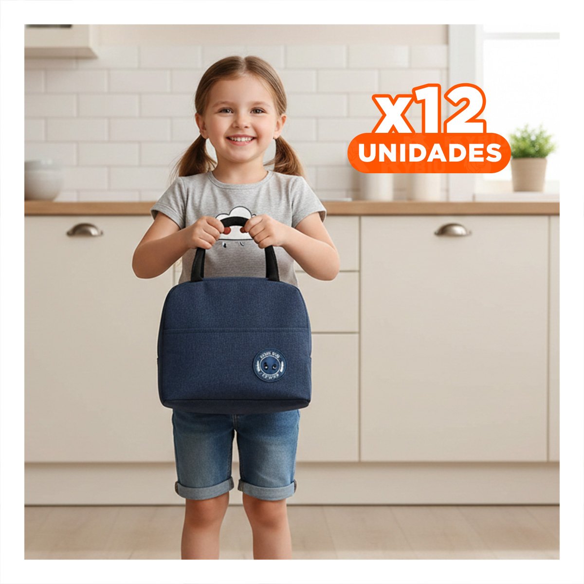 PACK12 MOCHILA TERMICA PERSONAL PARA SALIDAS ETIQUETA OSO AZUL MARINO - 1