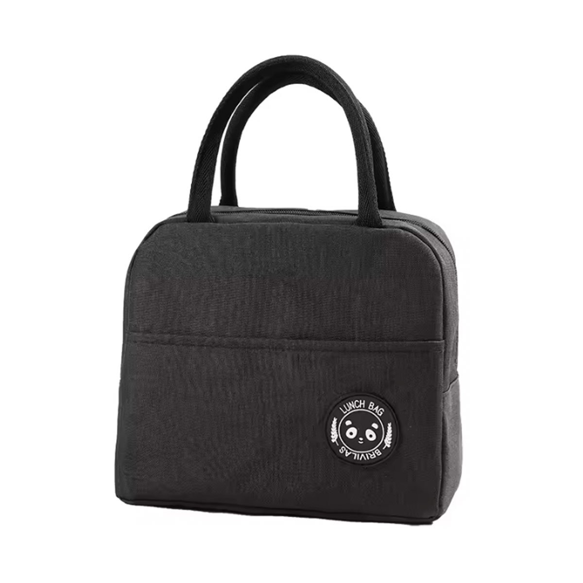 CONTENEDOR DE COMIDA Y BOLSILLO EXTERIOR CON ESPACIO FRONTAL NEGRO Y+PAPEL REGALO - 1