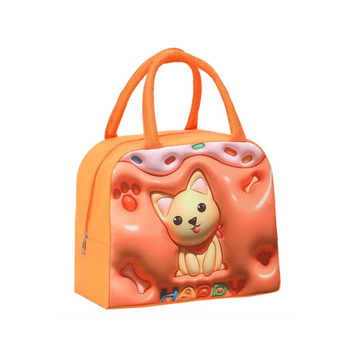 PACK2 CAJA DE ALMUERZO QUE COMBINA DISENO Y USO NARANJA Y+REGALO STICKER - 2