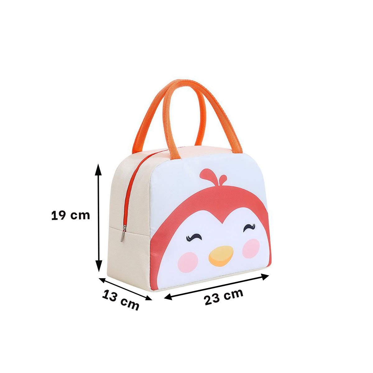 PACK4 ESTUCHE DE COMIDA TERMICO IDEAL PARA EXCURSIONES PINGUINO BEIGE Y+PAPEL REGALO - 4