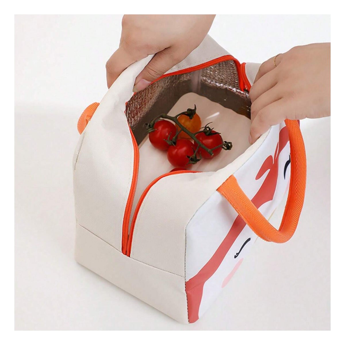 PACK4 ESTUCHE DE COMIDA TERMICO IDEAL PARA EXCURSIONES PINGUINO BEIGE Y+PAPEL REGALO - 5