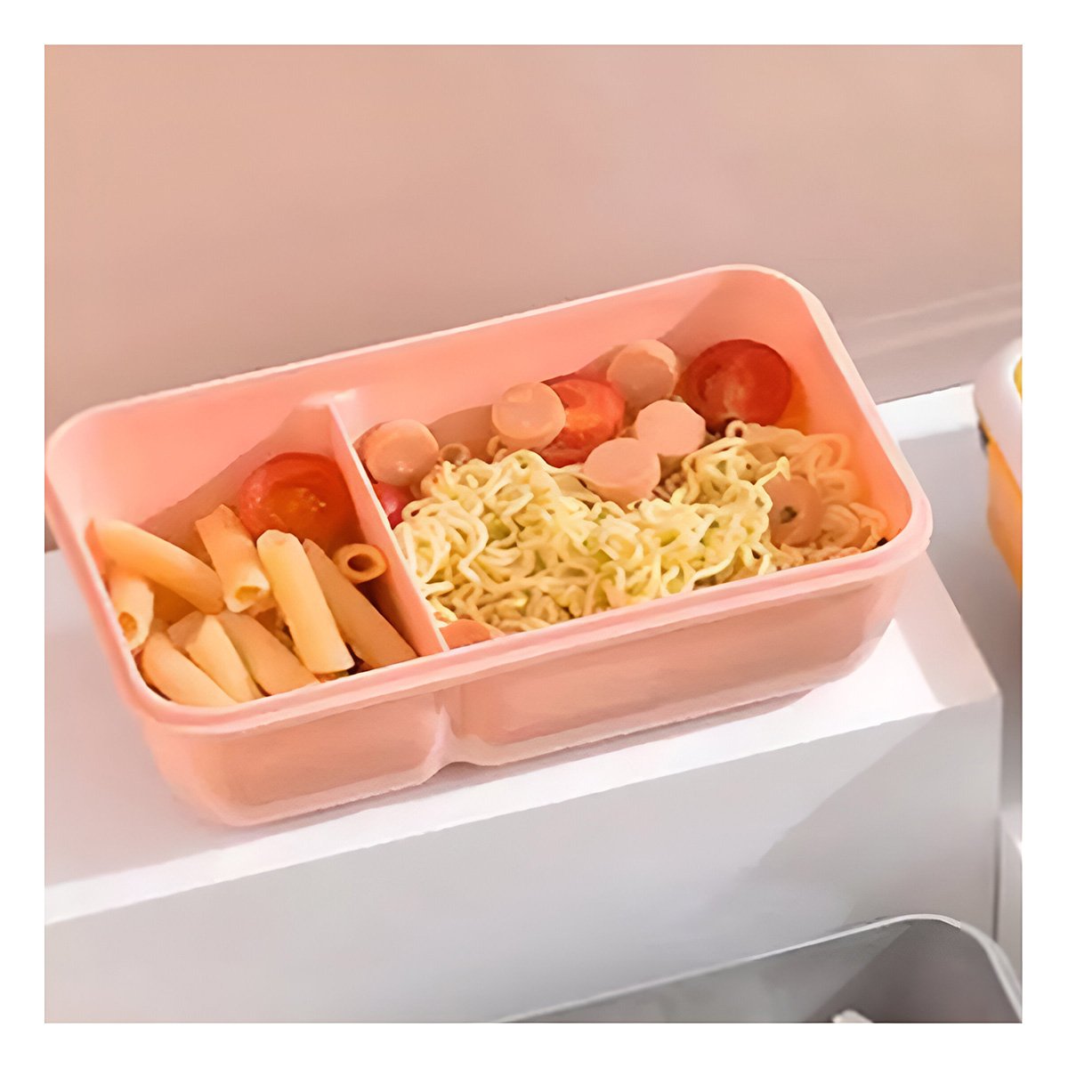 ENVASE APILABLE PARA OPTIMIZAR ESPACIO 1100ML Y CUBIERTOS MELON Y+LIGAS REGALO - 2