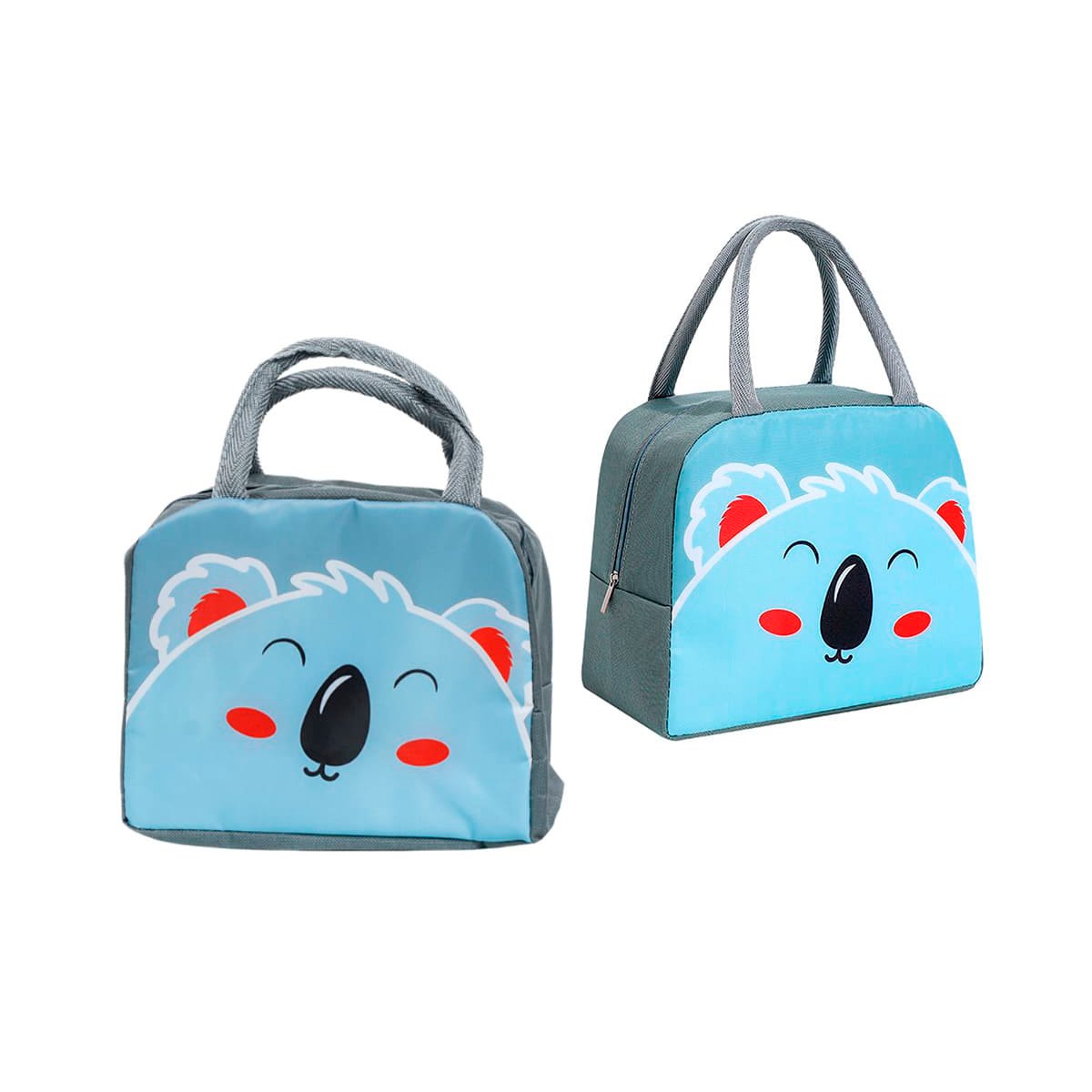 PORTA ALIMENTOS TERMICO PERFECTO PARA NIÑOS Y ADULTOS KOALA PLOMO OSCURO Y+LIGAS REGALO - 3