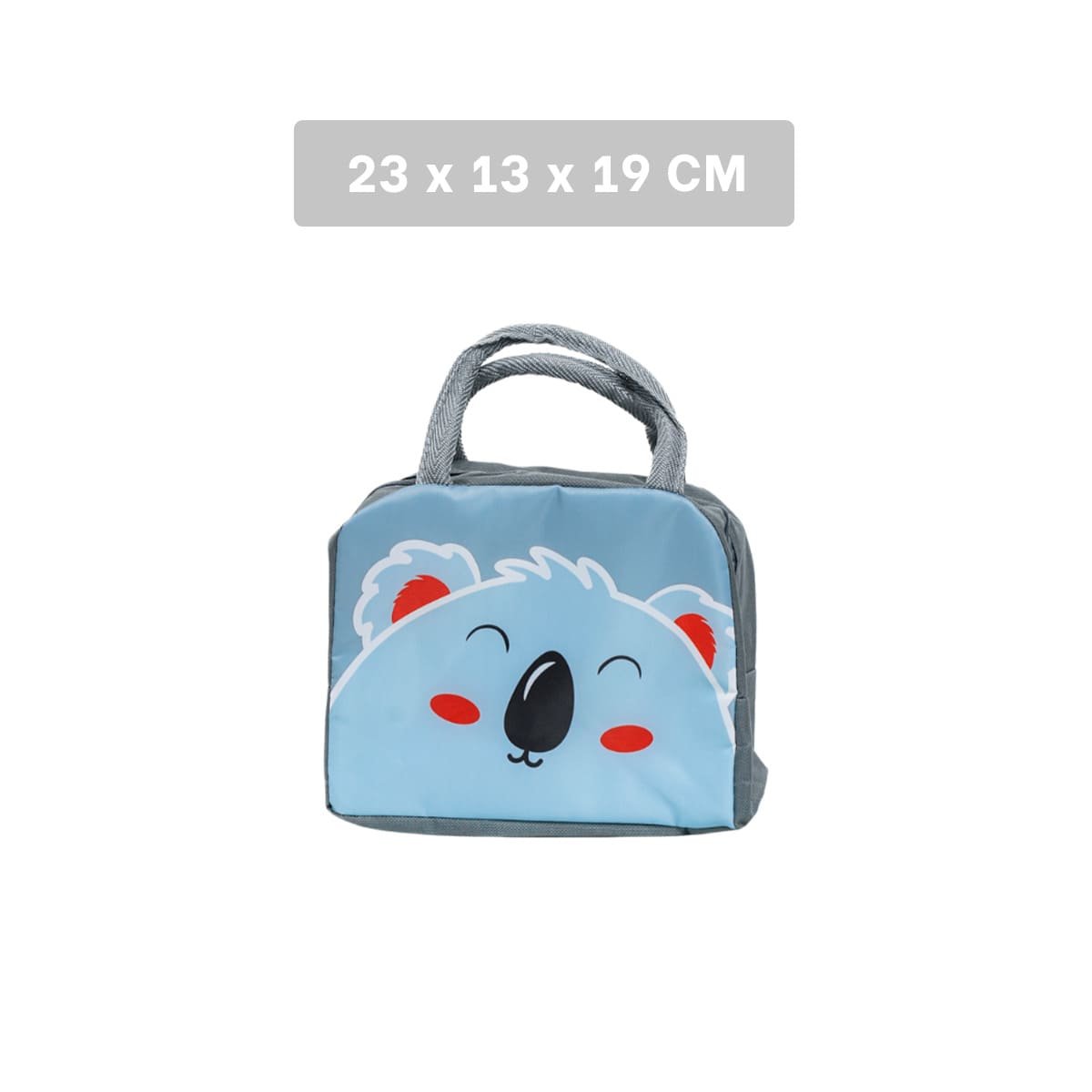 PACK12 BOLSA DE ALMUERZO TERMICA USO DIARIO Y SEGURO KOALA PLOMO OSCURO - 4