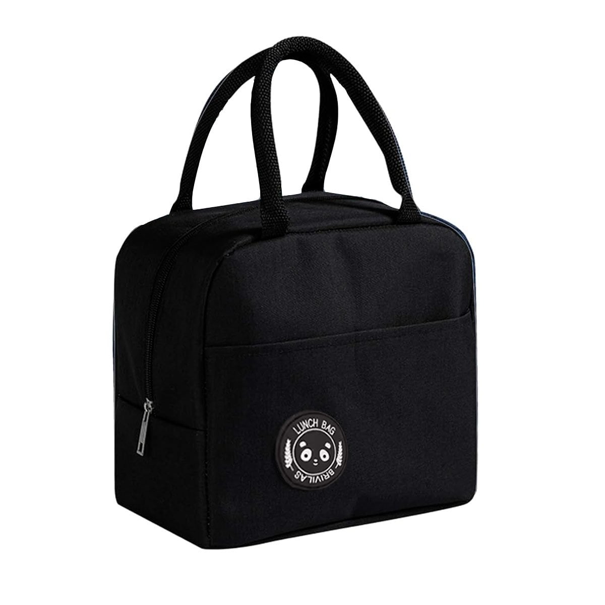 CONTENEDOR DE COMIDA Y BOLSILLO EXTERIOR COMPACTO Y FUNCIONAL NEGRO Y+LIGAS REGALO - 3