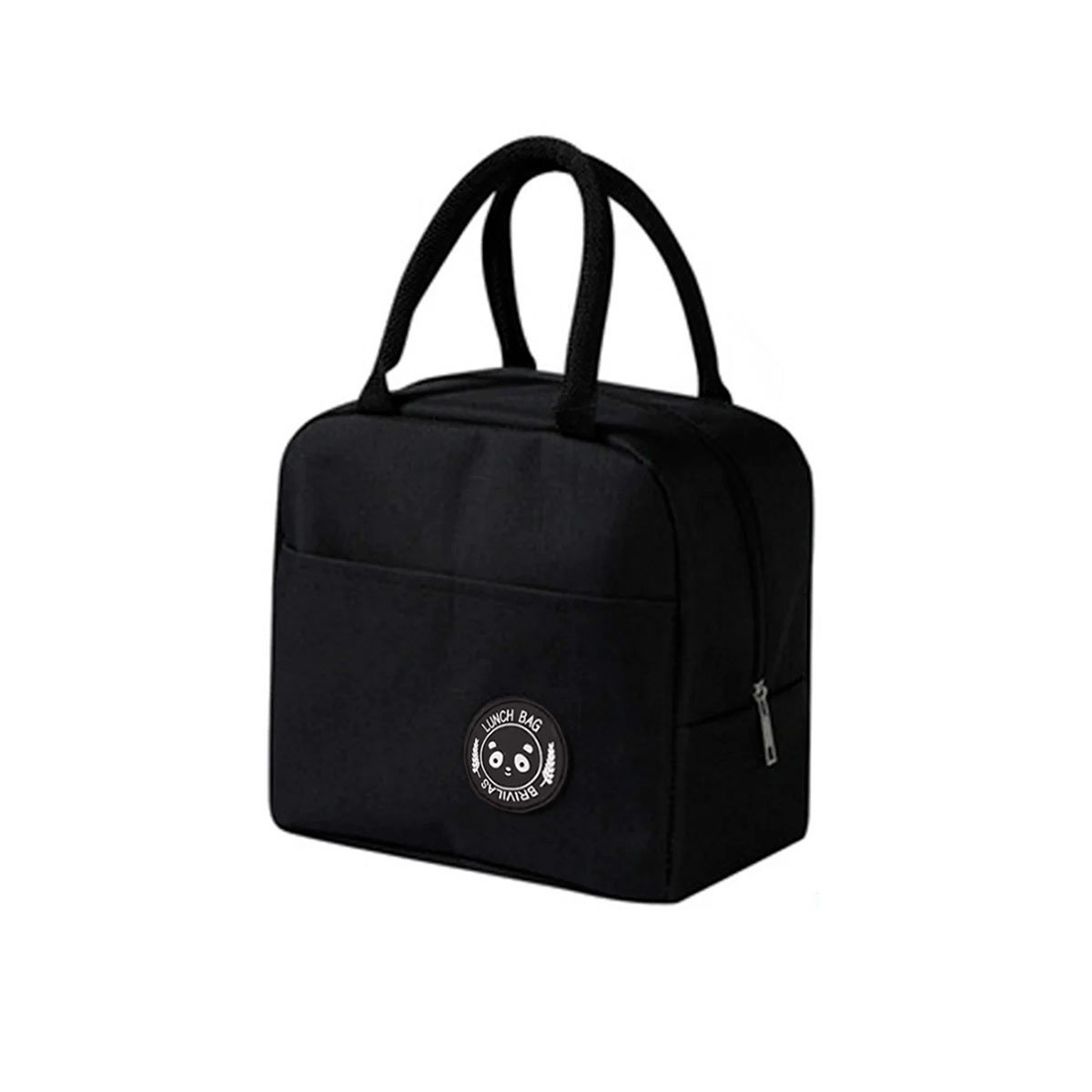 CONTENEDOR DE COMIDA Y BOLSILLO EXTERIOR FACIL DE LLEVAR NEGRO Y+REGALO STICKER - 3
