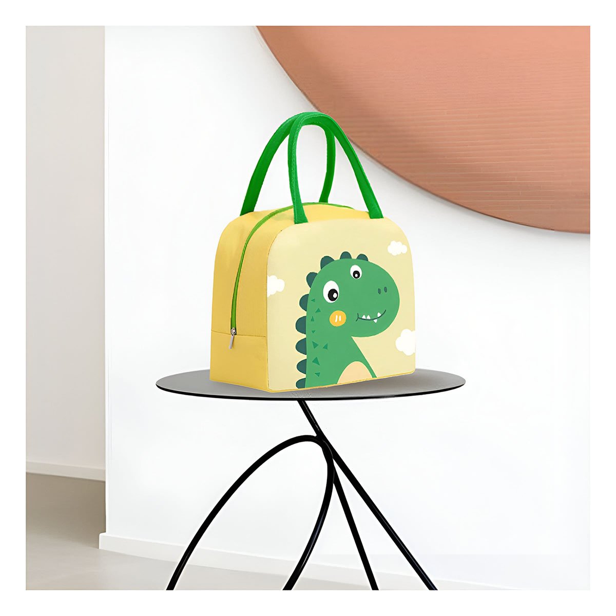 PACK4 LUNCH BOX TERMICA RESISTENTE Y LIGERA DINOSAURIO AMARILLO - 5