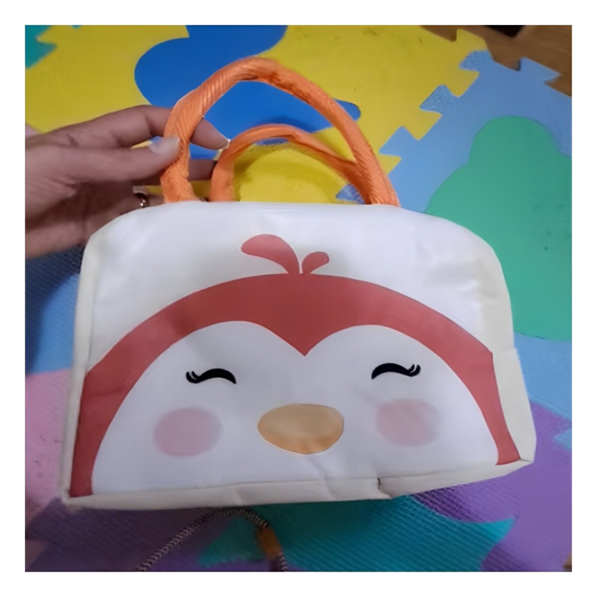 PACK4 ESTUCHE DE COMIDA TERMICO PARA NIÑOS Y ADULTOS PINGUINO BEIGE - 5