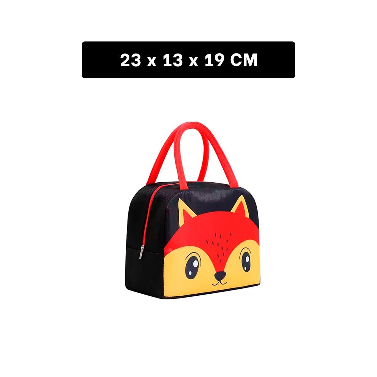 CONTENEDOR DE COMIDA TERMICO PARA OFICINA Y ESCUELA ZORRO NEGRO Y+REGALO STICKER - 4