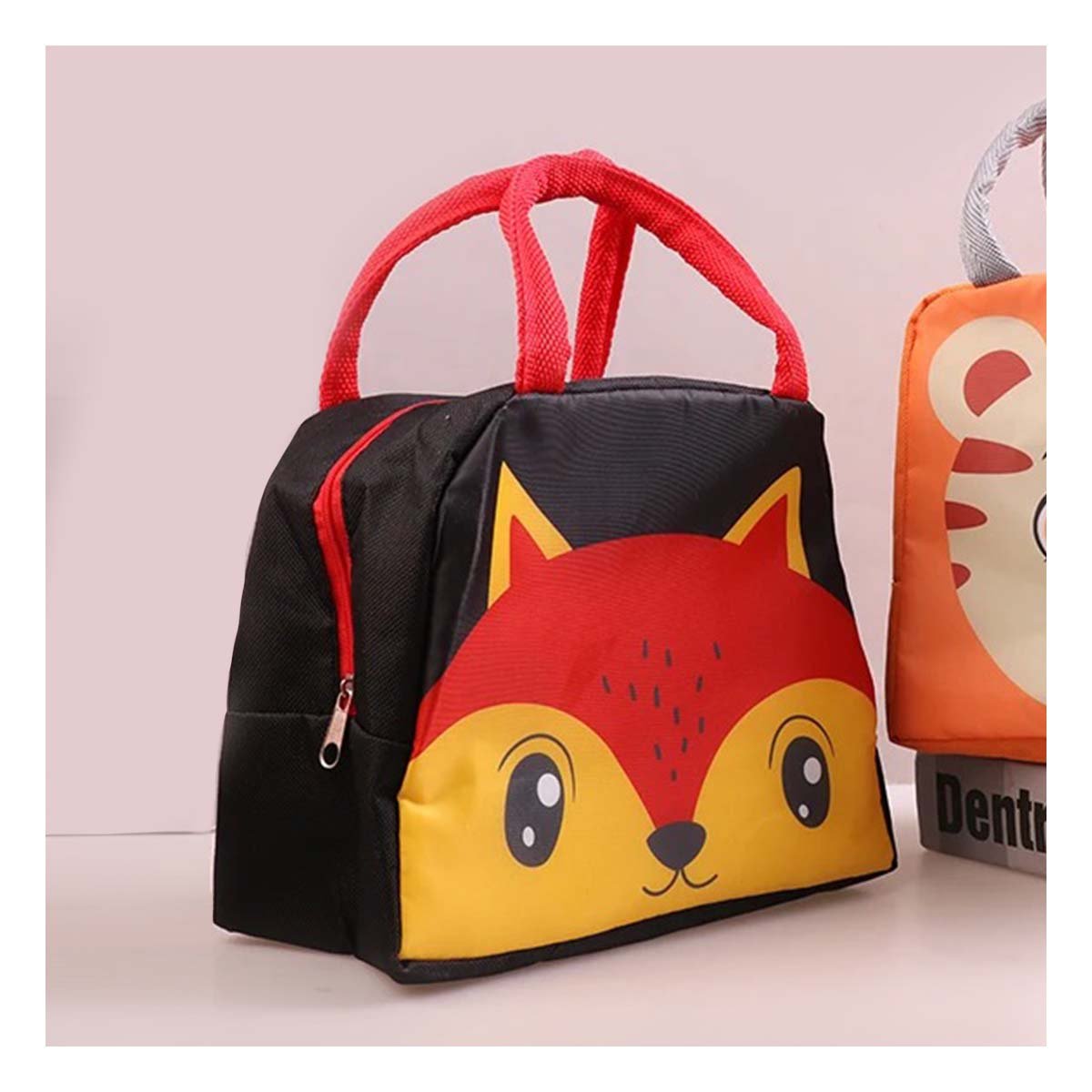 CONTENEDOR DE COMIDA TERMICO PARA OFICINA Y ESCUELA ZORRO NEGRO Y+REGALO STICKER - 5
