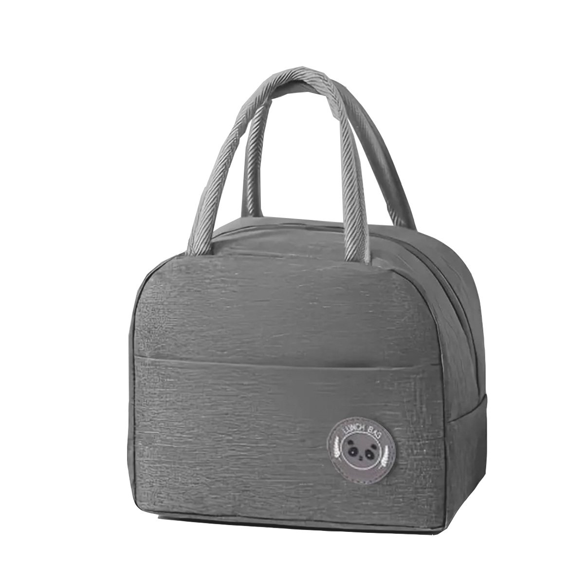 PACK2 ESTUCHE DE COMIDA Y BOLSILLO EXTERIOR LIGERO Y PRACTICO PLOMO Y+REGALO STICKER - 2