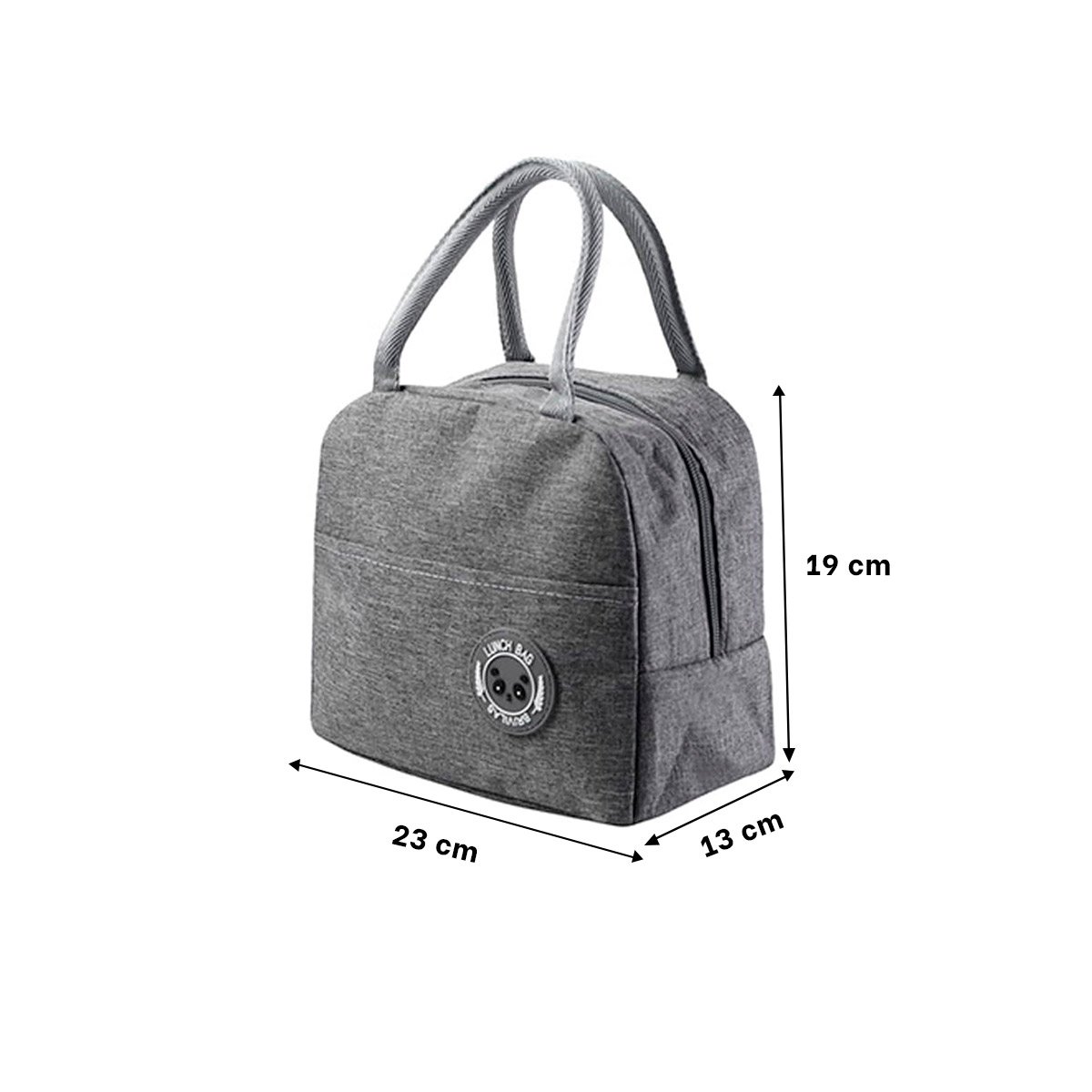 PACK2 ESTUCHE DE COMIDA Y BOLSILLO EXTERIOR LIGERO Y PRACTICO PLOMO Y+REGALO STICKER - 4