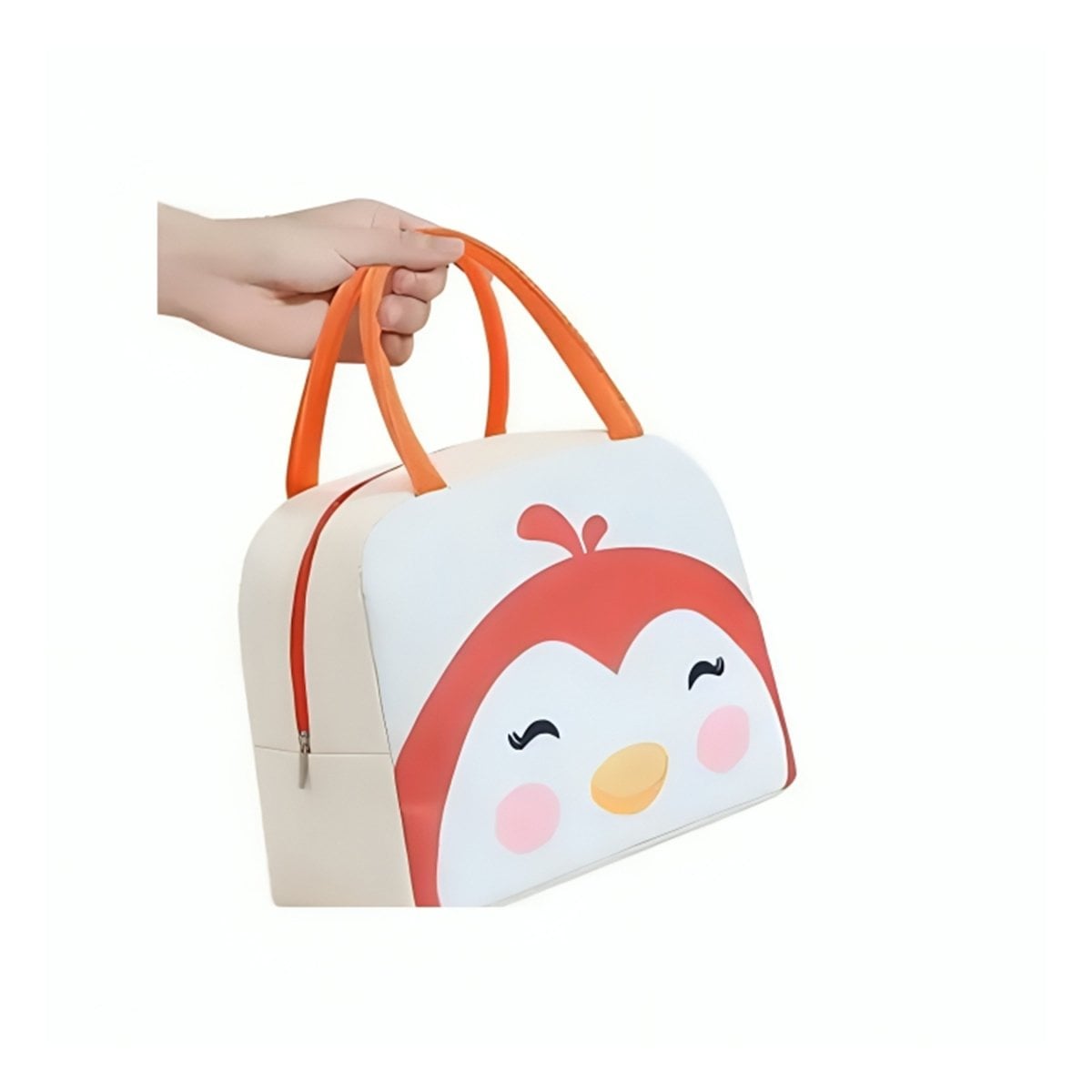 CONTENEDOR DE COMIDA TERMICO FACIL DE ABRIR Y CERRAR PINGUINO BEIGE Y+REGALO STICKER - 3
