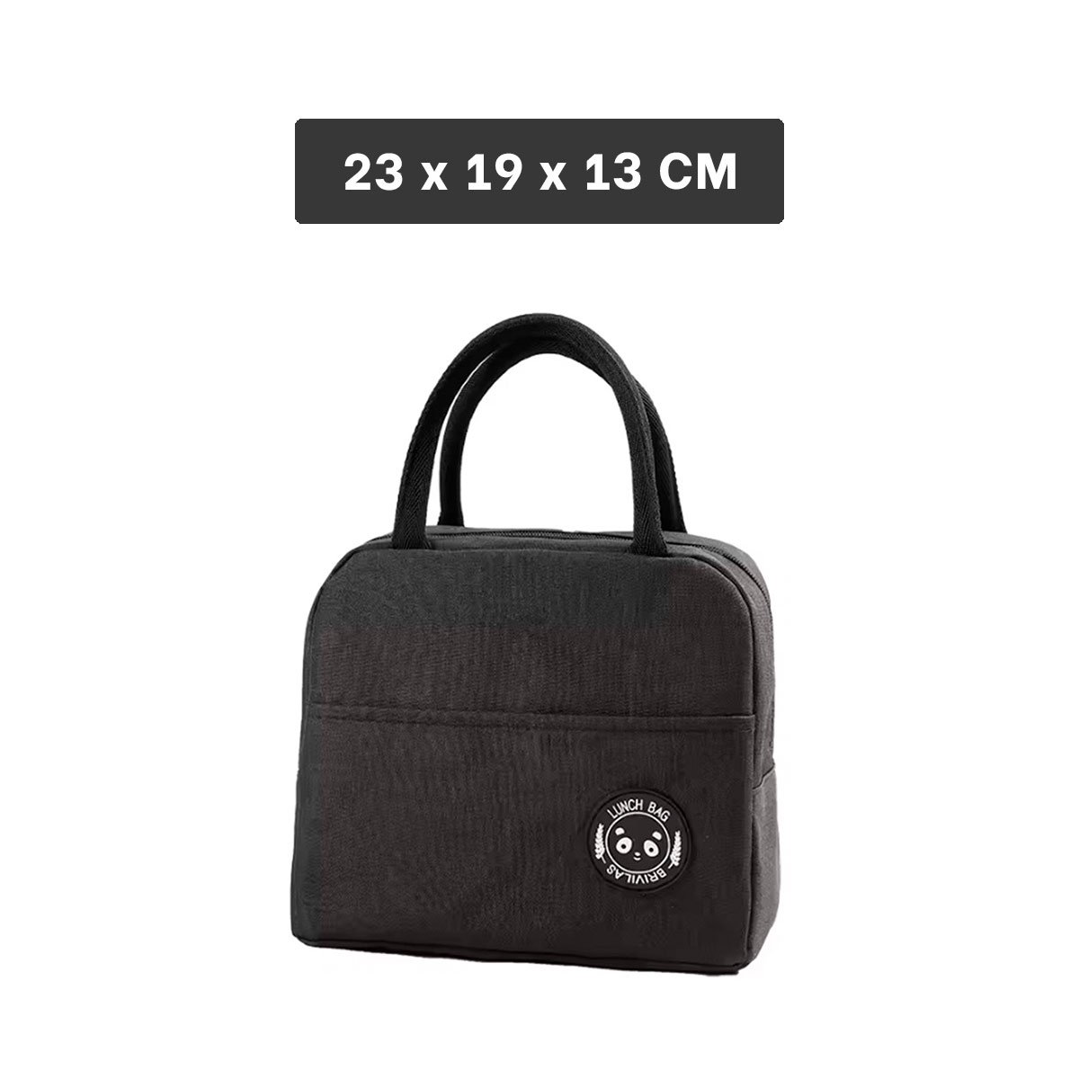 CONTENEDOR DE COMIDA Y BOLSILLO EXTERIOR RESISTENTE PARA TRABAJO NEGRO Y+POST IT - 4