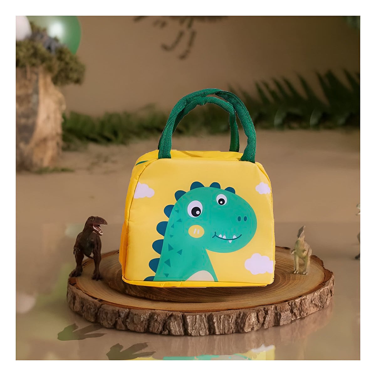 PACK2 LUNCH BOX TERMICA CON COMPARTIMENTOS SEPARADOS DINOSAURIO AMARILLO - 3