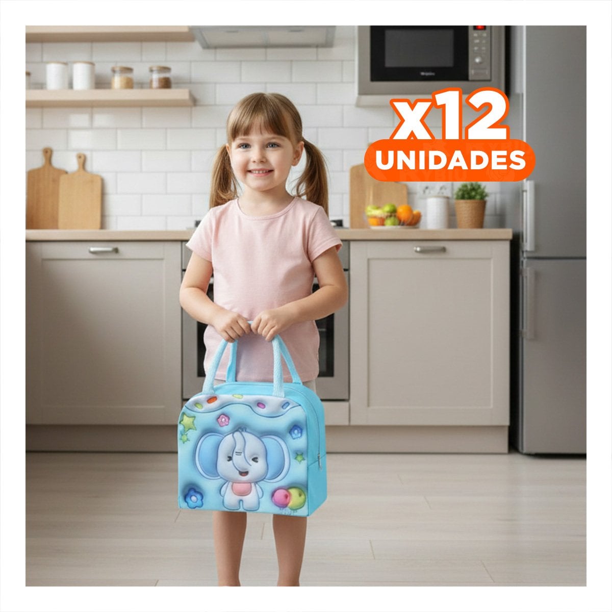 PACK12 LUNCH BOX TERMICA PARA USO DIARIO FAMILIAR CELESTE - 1
