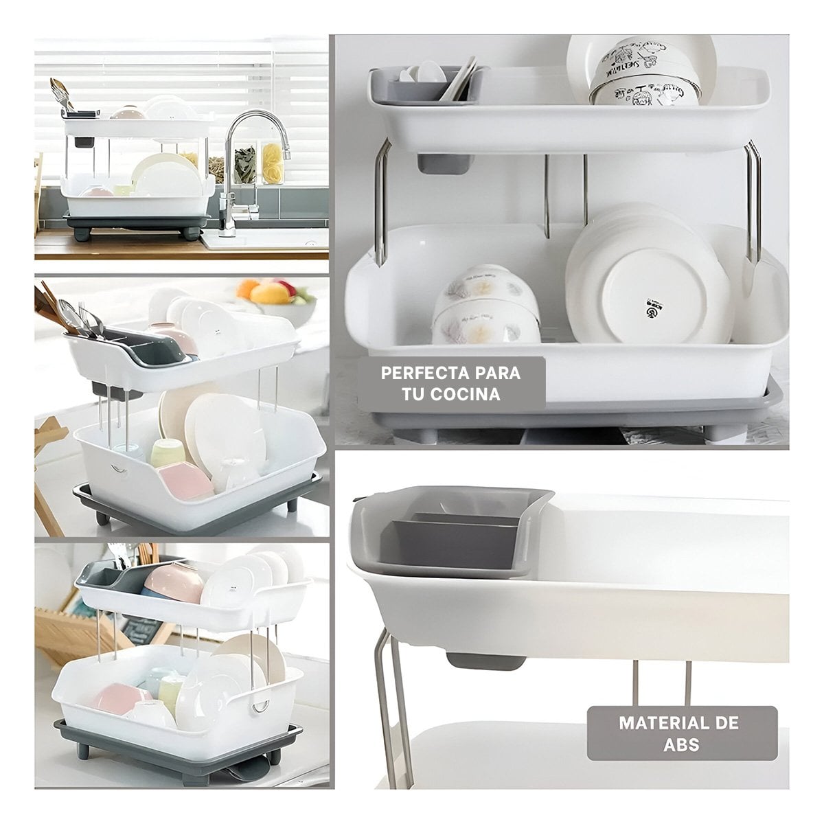 PACK6 MODULADOR PARA VAJILLA 2 NIVELES PLASTICO FACIL Y DURADERO PLOMO Y+PAPEL REGALO - 3