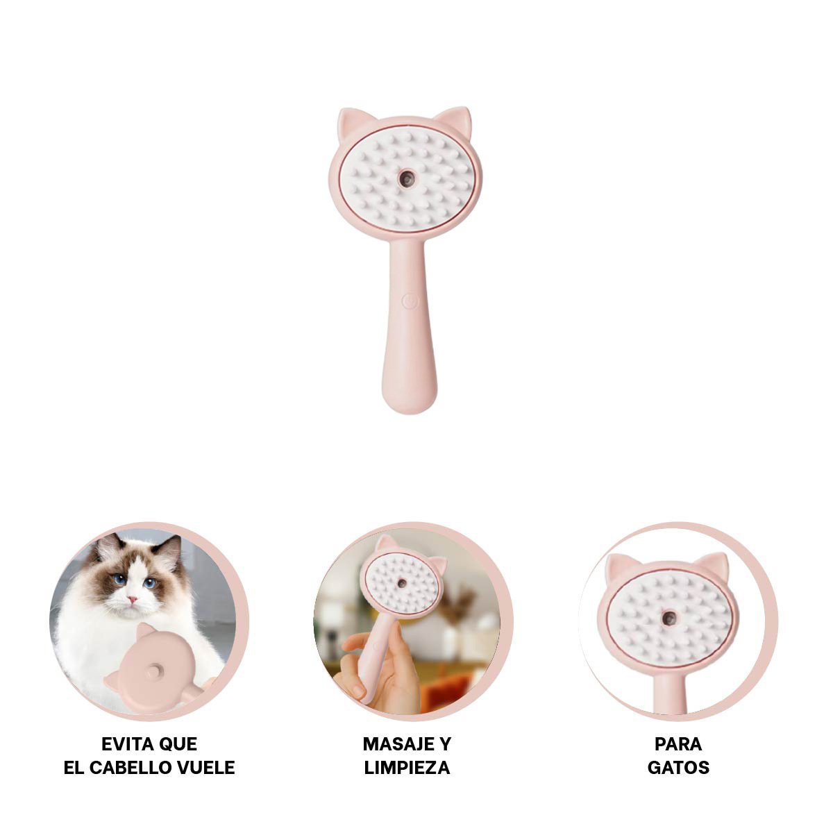 ACCESORIO DE ASEO PARA MASCOTAS A VAPOR CON MANGO LARGO ERGONOMICO Y PRACTICO - 3