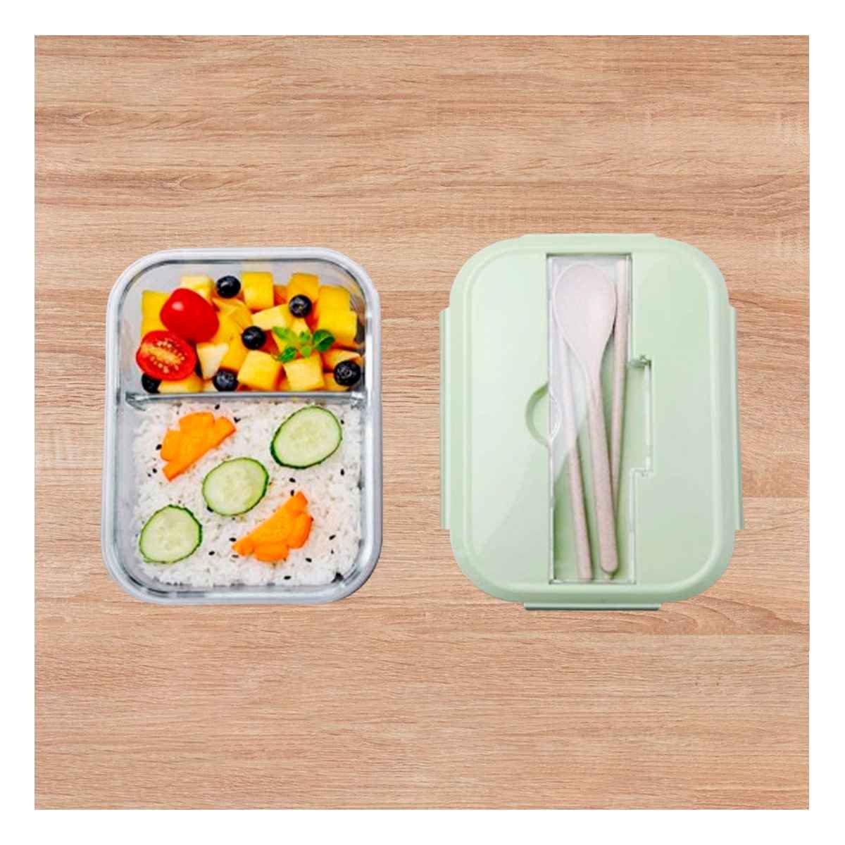 PACK12 ALMACENADOR PARA LLEVAR COMIDAS Y SNACKS VERDE Y+PAPEL REGALO - 3