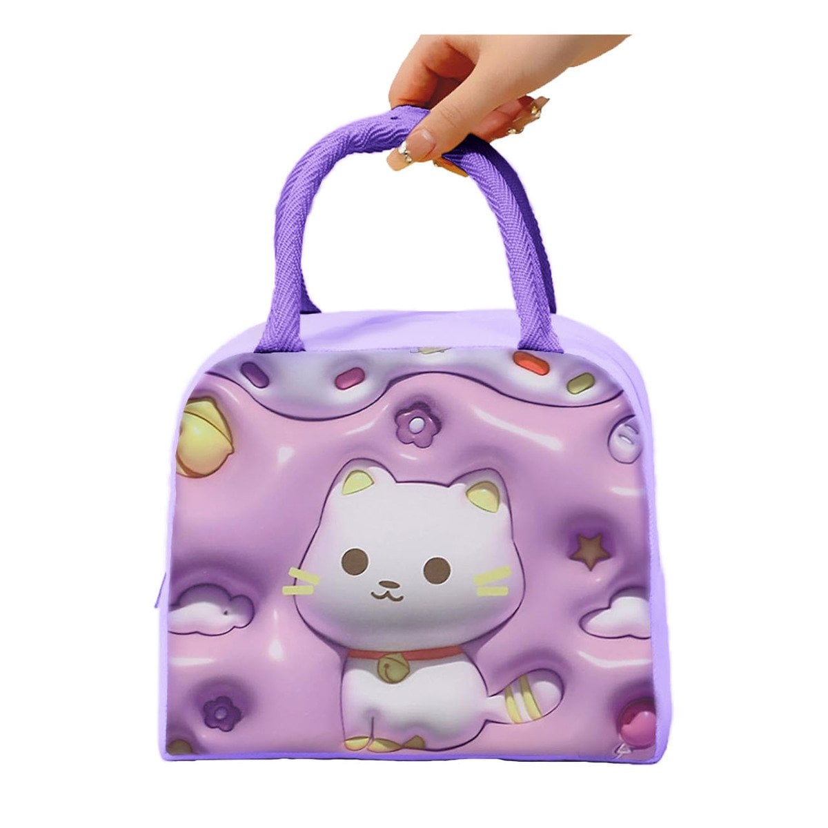 FIAMBRERA COMODA PARA LLEVAR A TODO LUGAR LILA Y+REGALO STICKER - 3