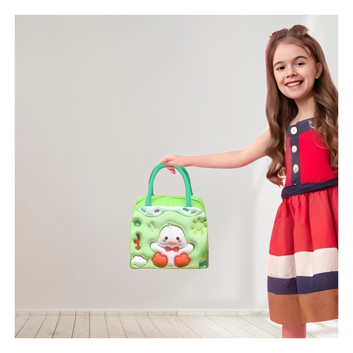 PACK2 RECIPIENTE TERMICO PRACTICO PARA LLEVAR SNACKS CASEROS VERDE Y+REGALO STICKER - 5