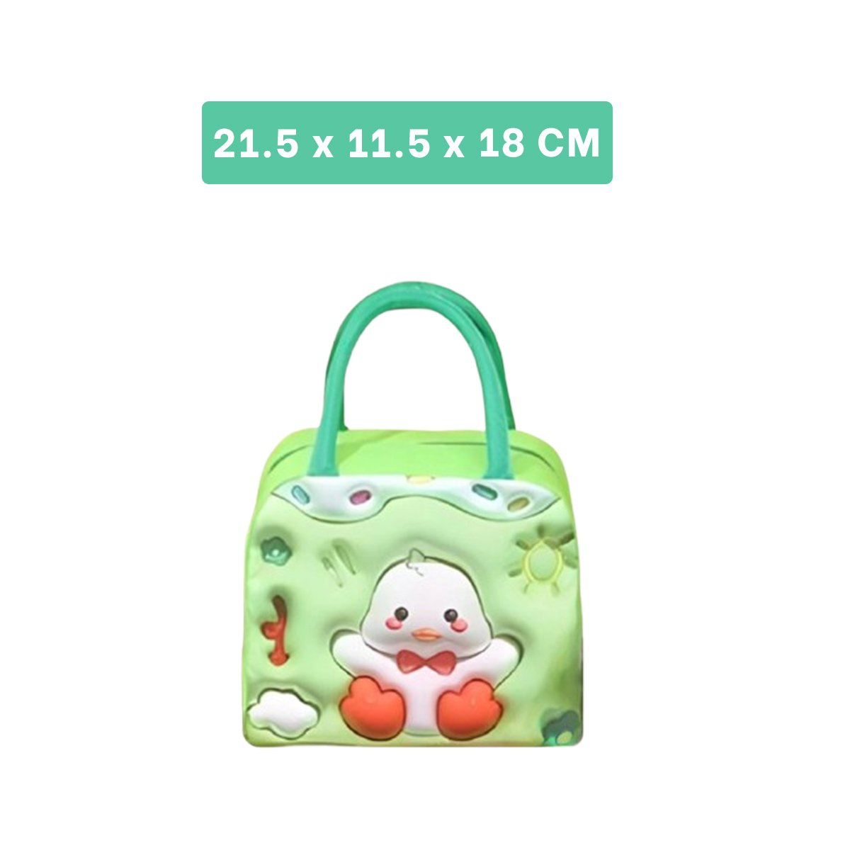 PACK12 ORGANIZADOR TERMICO PRACTICO PARA ALMUERZO DIARIO VERDE Y+PAPEL REGALO - 4