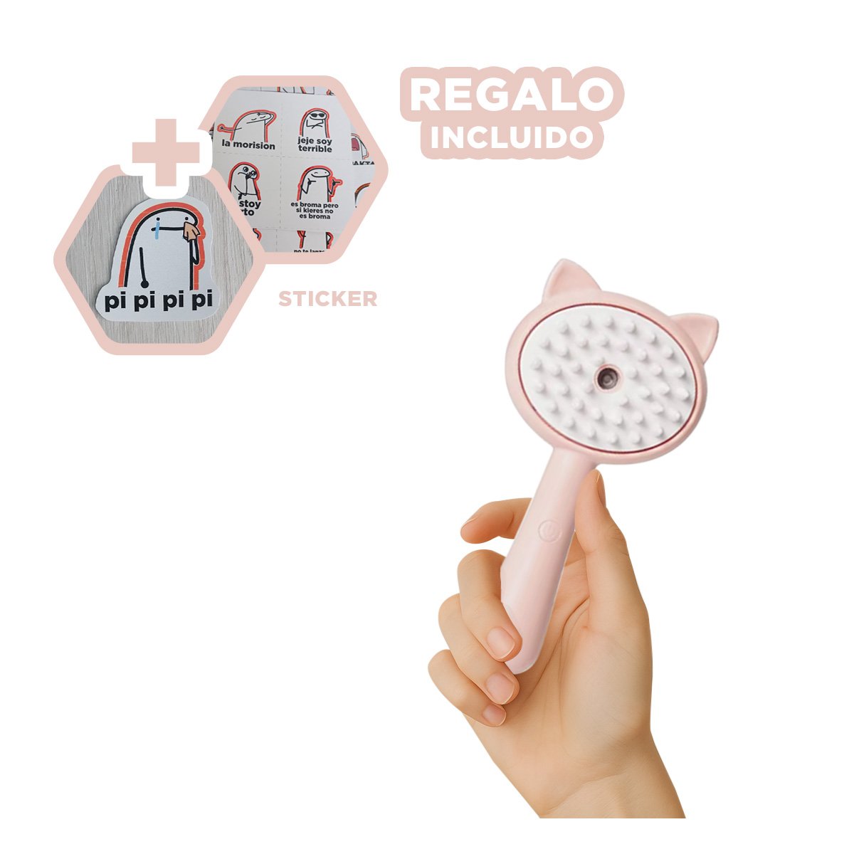 EQUIPO DE CUIDADO PARA MASCOTAS CON FUNCION A VAPOR Y MANGO LARGO COMODO Y+REGALO STICKER - 1