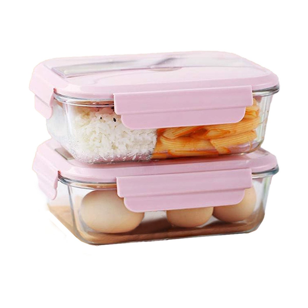 ENVASE CON SET DE CUBIERTOS PARA TRABAJO ROSADO Y+LIGAS REGALO - 3