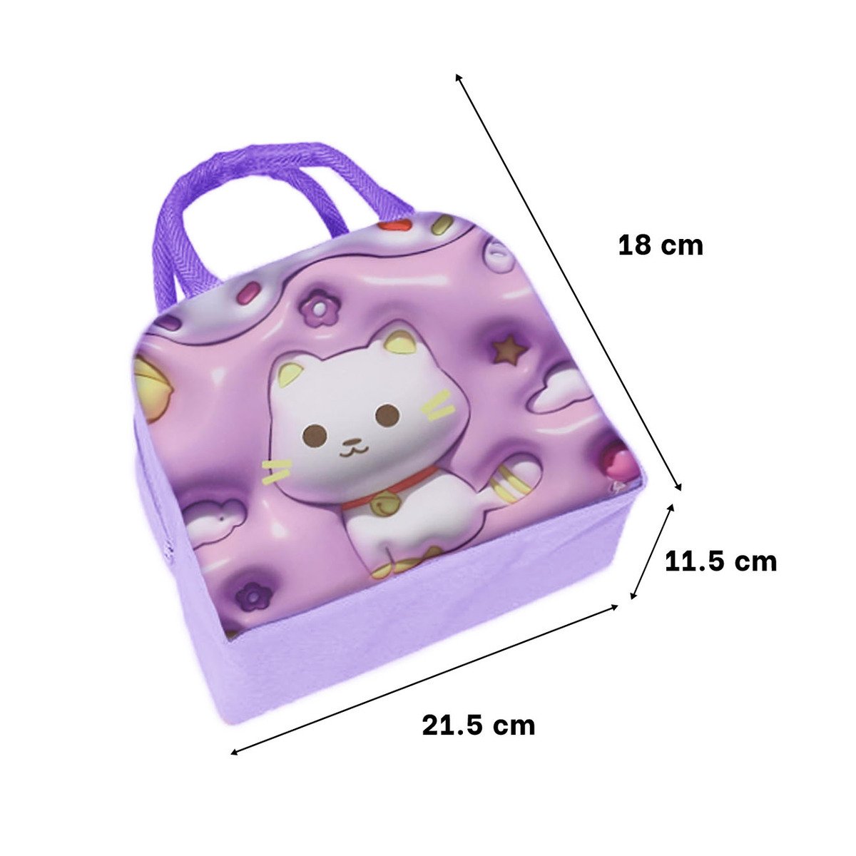 PACK12 BOLSA DE ALMUERZO PARA DIAS EN MOVIMIENTO LILA Y+PAPEL REGALO - 4