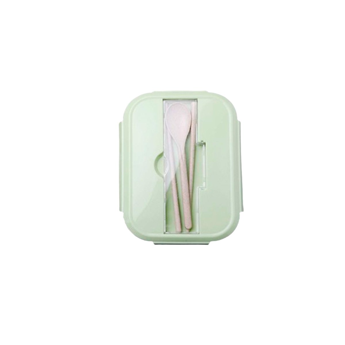 PACK4 CAJA DE ALMUERZO EN VIDRIO CON DIVISIONES VERDE Y+PAPEL REGALO - 3