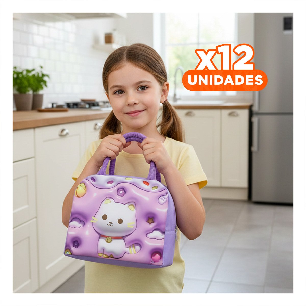 PACK12 CONTENEDOR DE COMIDA CON ENCANTO VISUAL UNICO LILA - 1