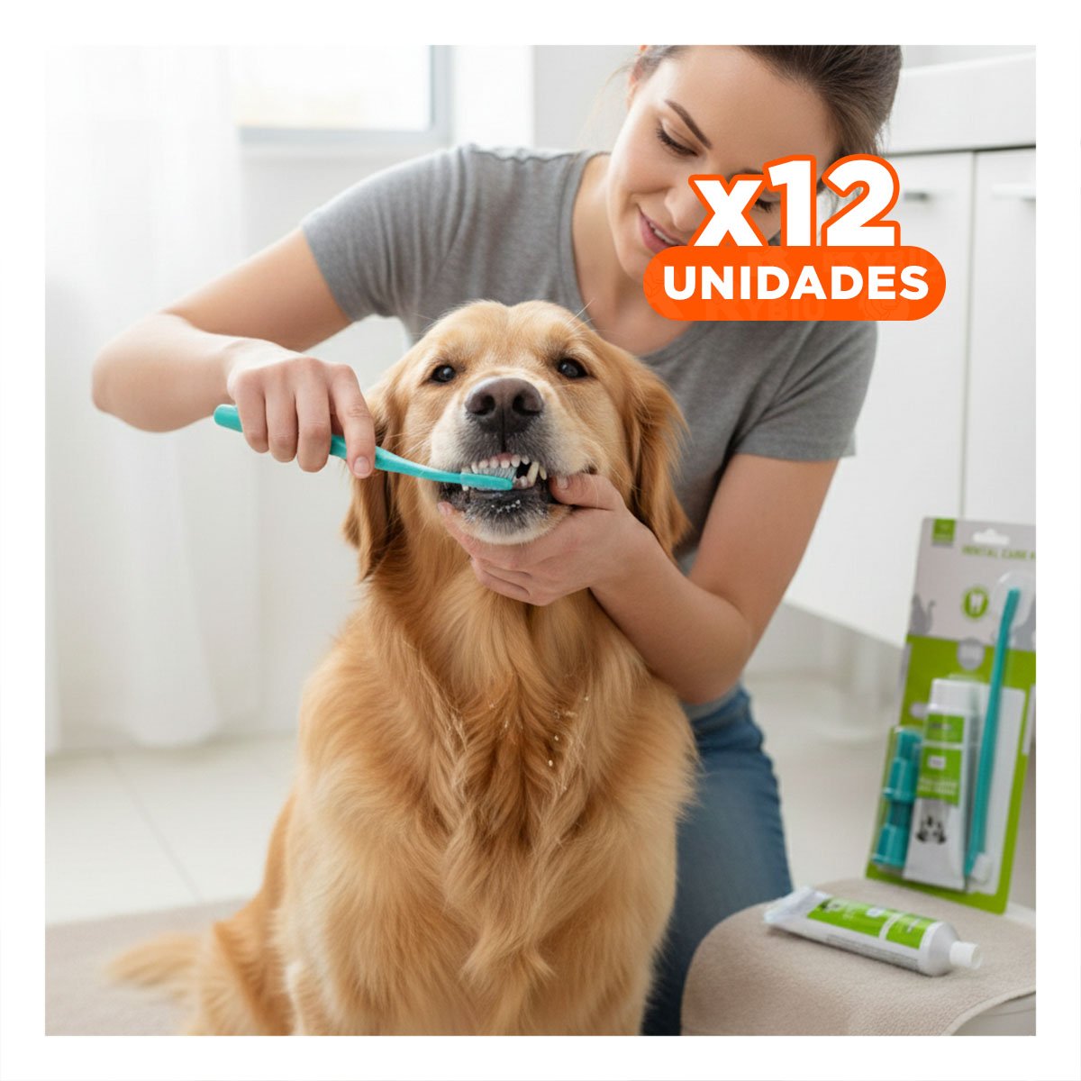 PACK12 PAQUETE HIGIENE BUCAL VERDE AGUA MODERNO CON IMPLEMENTOS DE USO DIARIO - 1