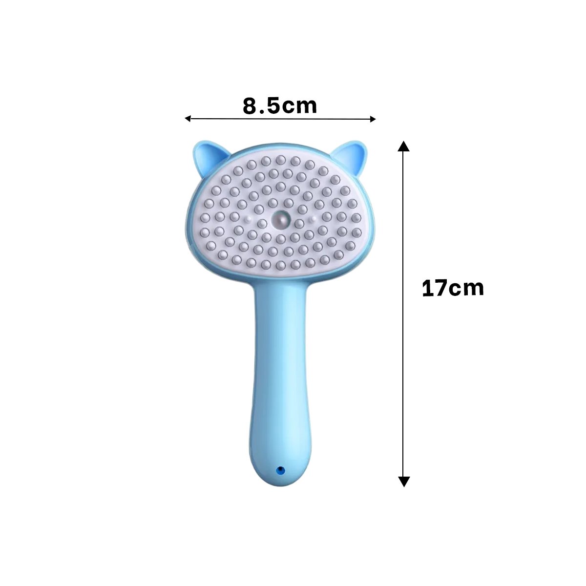 PACK2 ACCESORIO CELESTE DE PEINADO PARA MASCOTAS CON MANGO LARGO - 4