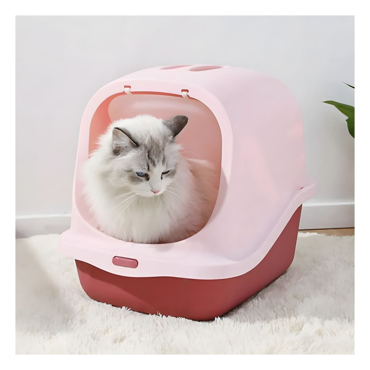 PACK6 SISTEMA CUBIERTO CON PALA PARA GATO ROSADO PARA HOGAR - 3