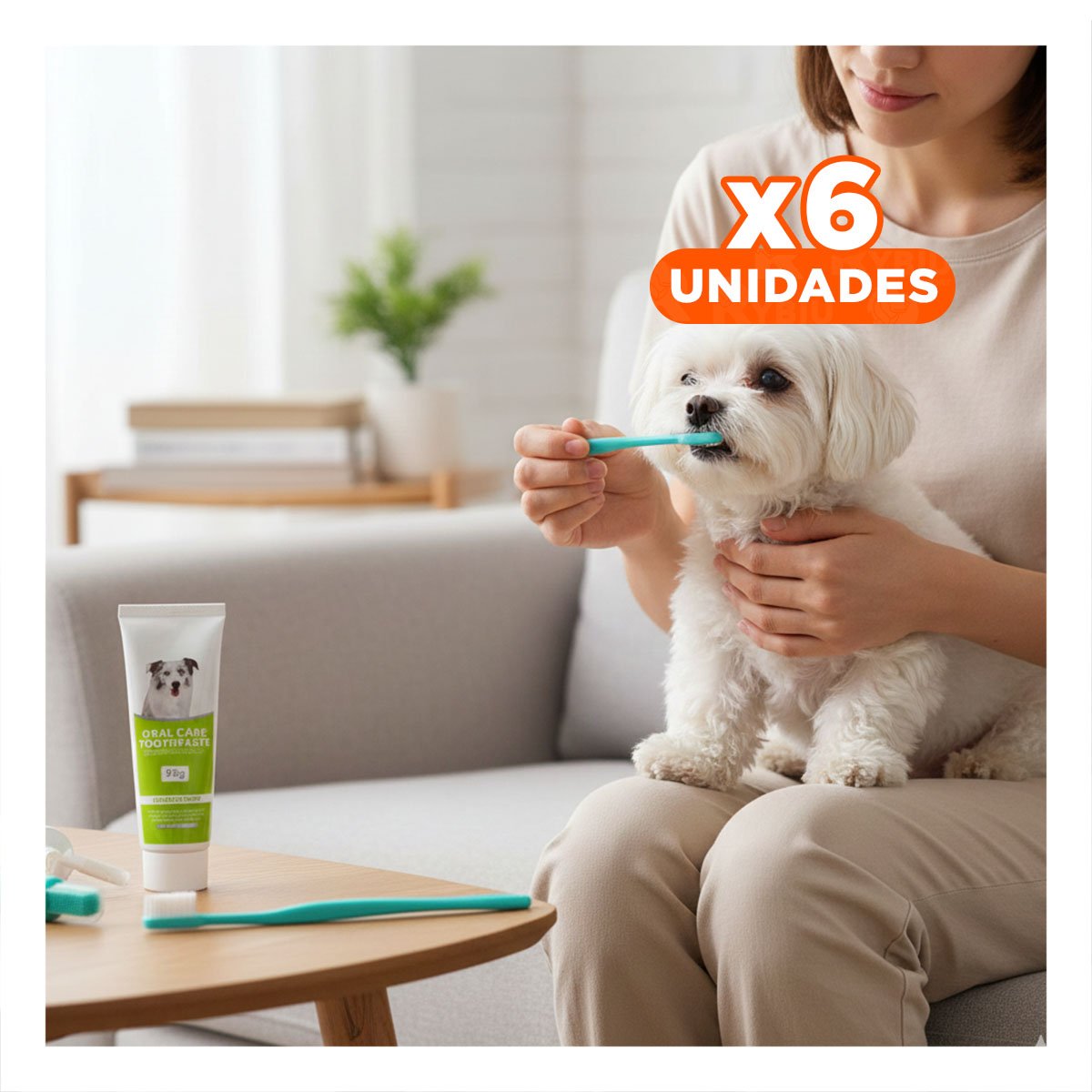 PACK6 LINEA CUIDADO DENTAL VERDE AGUA COMPACTA CON HERRAMIENTAS PERSONALES Y+REGALO STICKER - 1