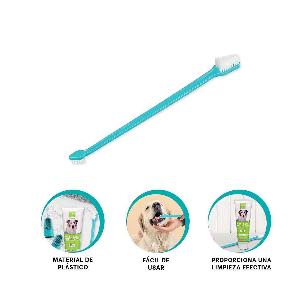 SISTEMA HIGIENE BUCAL VERDE AGUA PORTATIL CON ACCESORIOS PARA USO DIARIO - 3